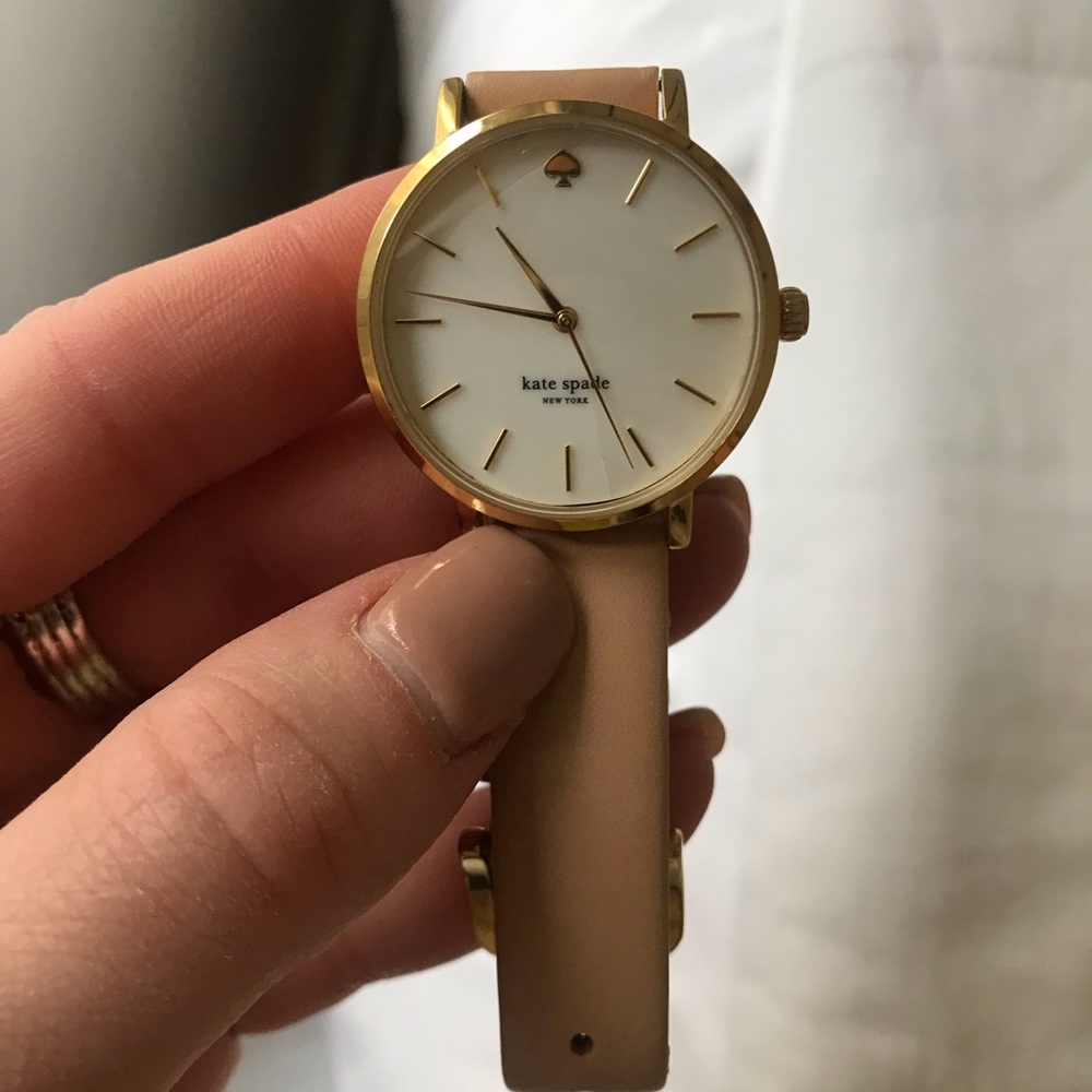 Kate Spade tan leather watch